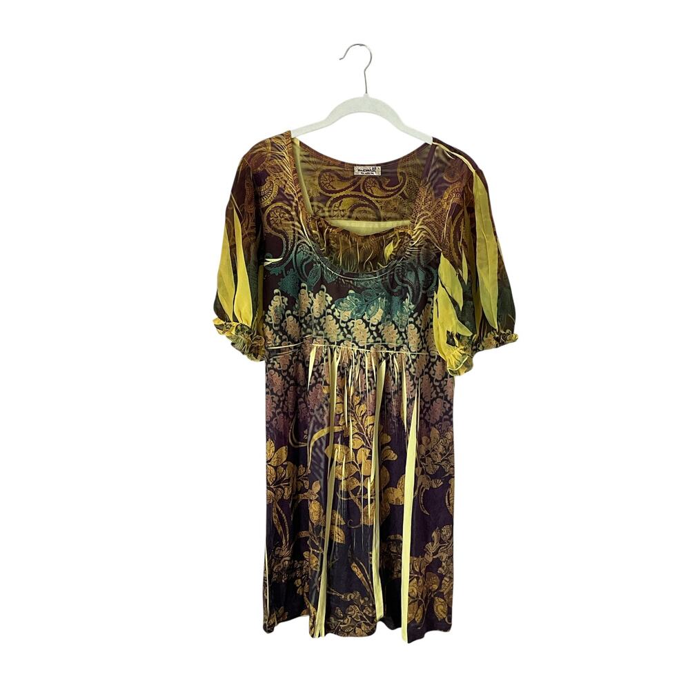 Emerald Live and Let Live Colorful Tunic: Y2K, 2000s